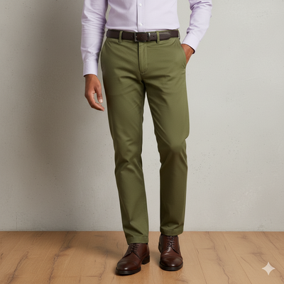 Pack of 5 Premium Cotton Chinos